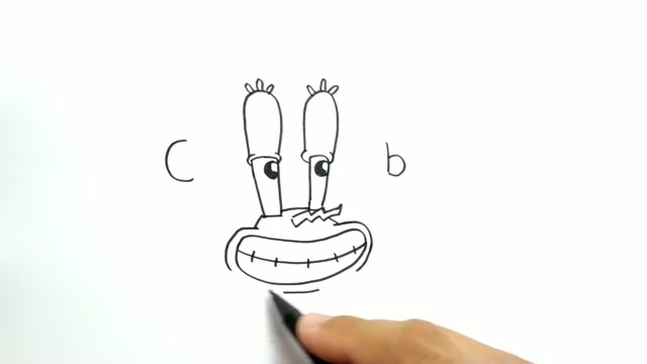 Streaming Keren Belajar Cara Menggambar Kata Crab Menjadi Kartun Lucu Vidio