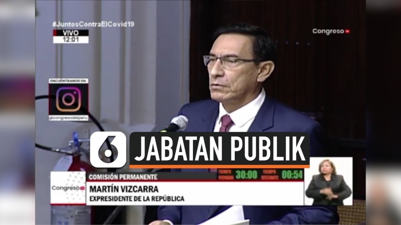 Streaming Mantan Presiden Peru dilarang Pegang Jabatan 