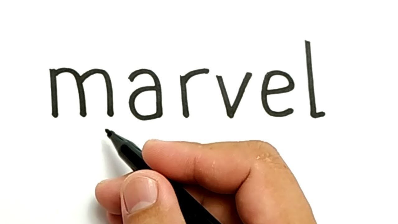Keren Cara Menggambar Kata Marvel Jadi Captain Marvel How To Turn Words Marvel