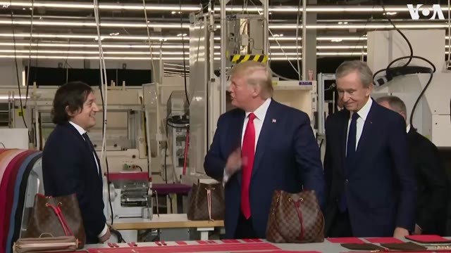 Trump Tours Louis Vuitton Factory in Texas - www.neverfullbag.com