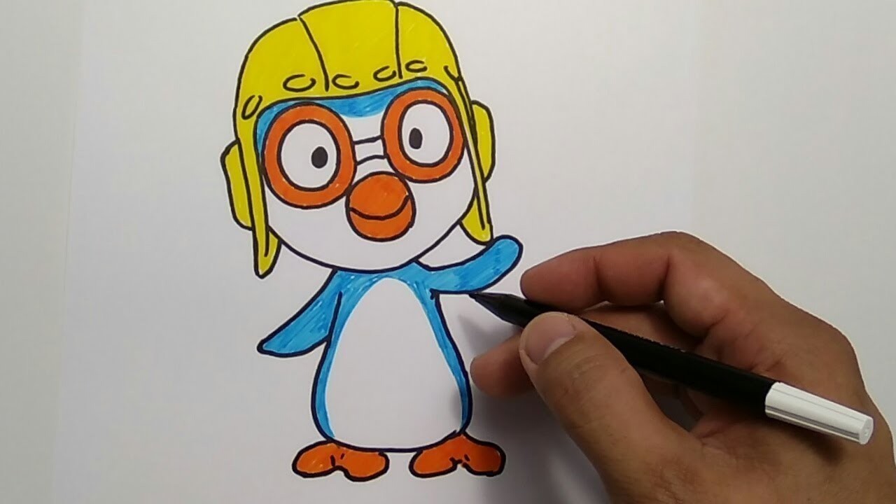 How To Draw Pororo Cara Menggambar Pororo