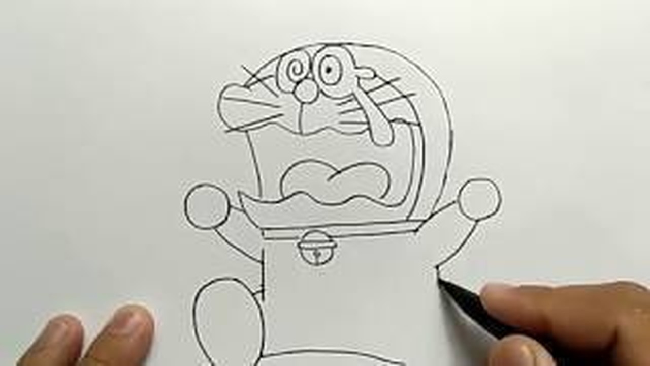 Streaming Cara Menggambar Doraemon Nangis Super Mudah How To Draw Doraemon Cry Vidio