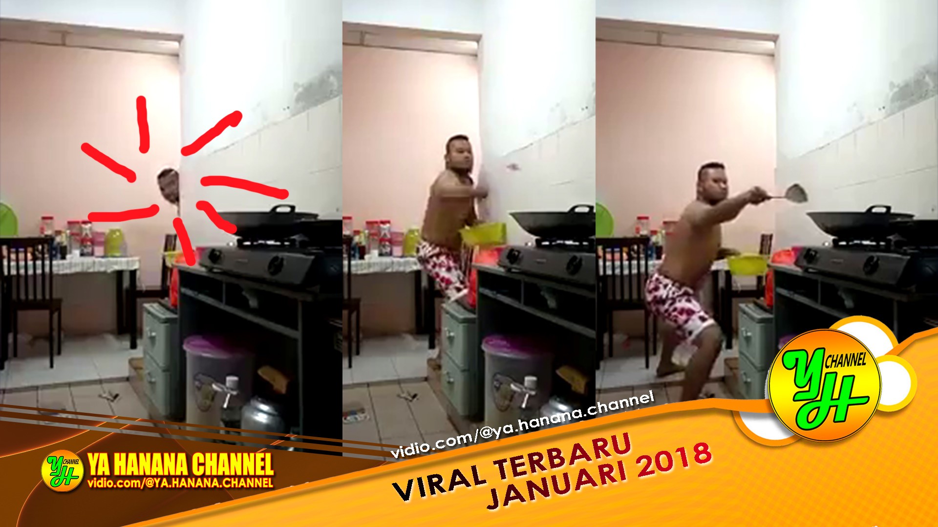 Tingkah Lucu Suami Goreng Ikan Di Dapur Ini Bikin Ngakak Online