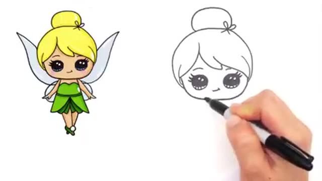 cara melukis kartun perempuan