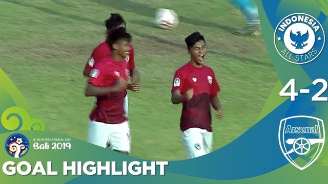 Streaming Goal Highlight Indonesia All Stars U20 4 Vs 2 Arsenal U20 U20 International Cup Bali 2019 Vidio Com