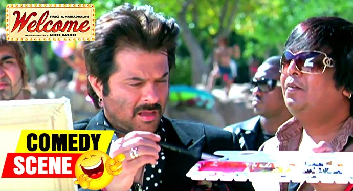 Streaming Anil Kapoor Painting Near A Swimming Pool Comedy Scene