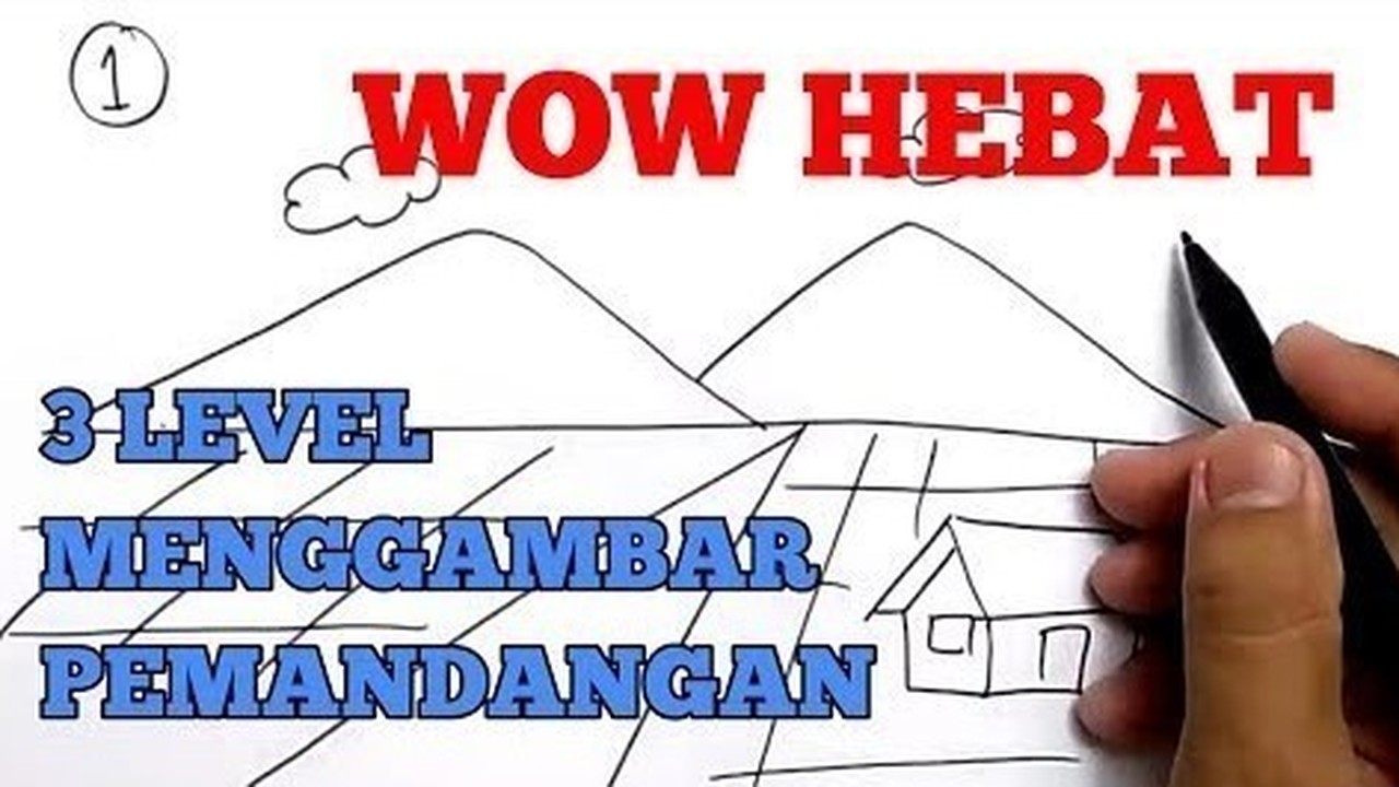 Streaming 3 Cara Mudah Menggambar Pemandangan Indah Vidio