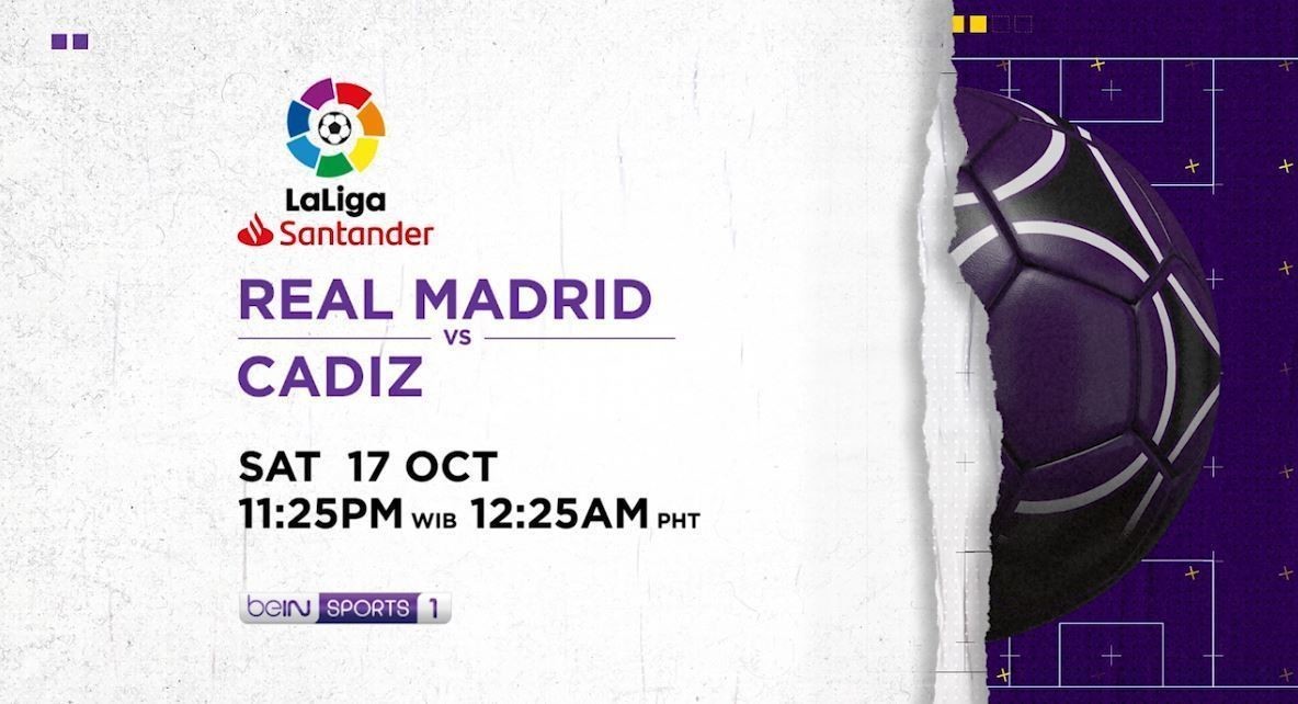 Streaming Real Madrid Vs Cadiz Saturday 17 October 2020 La Liga Santander Vidio Com