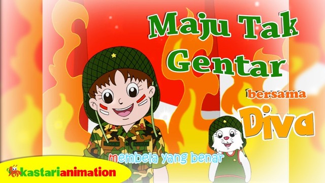 Streaming Maju Tak Gentar Lagu Anak Indonesia Bersama Diva Kastari Animation Vidio Com