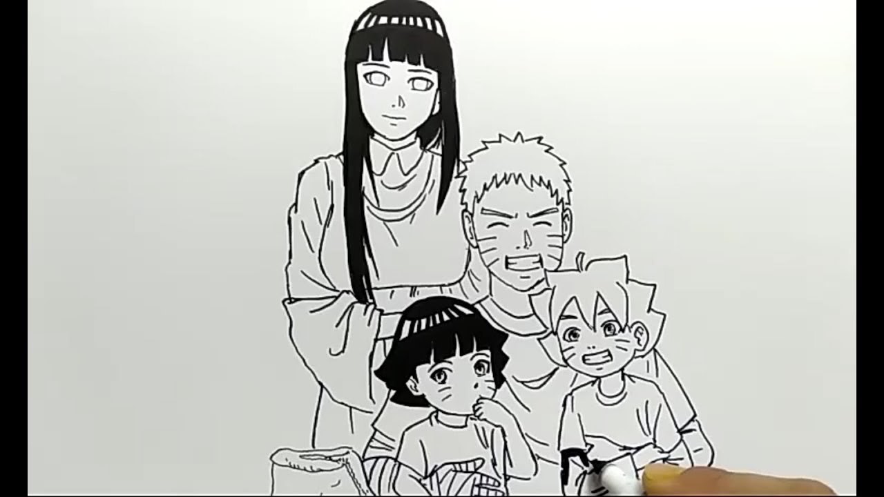 Cara Menggambar Keluarga Naruto Boruto Vidiocom