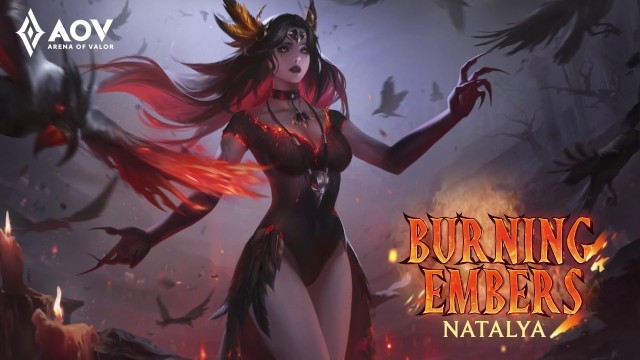 Hail My Queen Natalya Burning Embers Skin Spotlight Garena