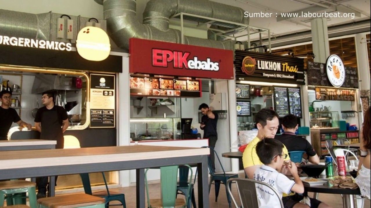 Streaming Food Court Keren Ala Singapura Dari Interior Sampai