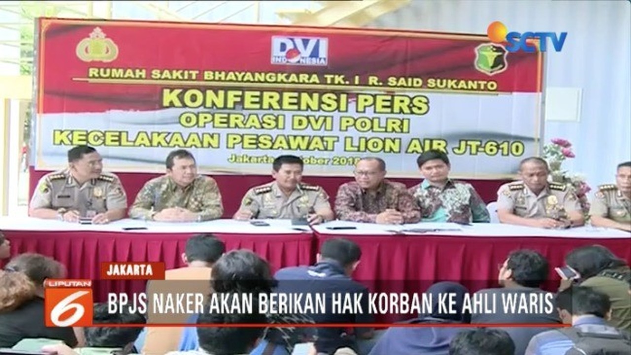 Streaming BPJS Ketenagakerjaan Berikan Hak Korban Lion Air ...
