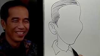 Cara Menggambar Karikatur Jokowi Wow Banget