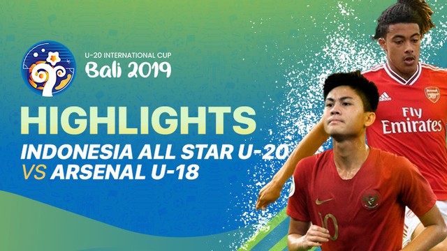 Streaming Match Highlight Indonesian All Stars U 20 3 Vs 1 Arsenal Fc U 20 U20 International Bali Cup 2019 Vidio Com