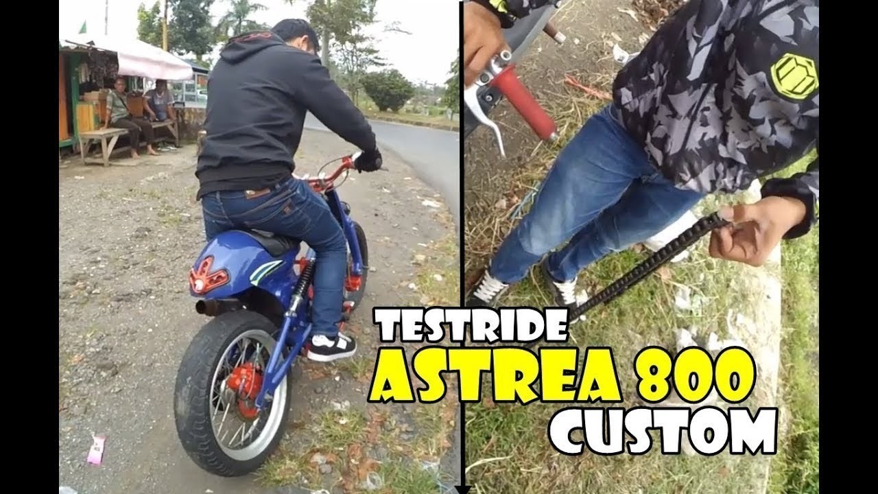 Gag4l Wheelie Rantai Putus Astrea 800 Jadul Custom Testride