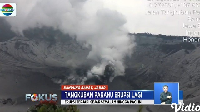 Streaming Gunung Tangkuban Parahu Kembali Erupsi Fokus Vidio Com