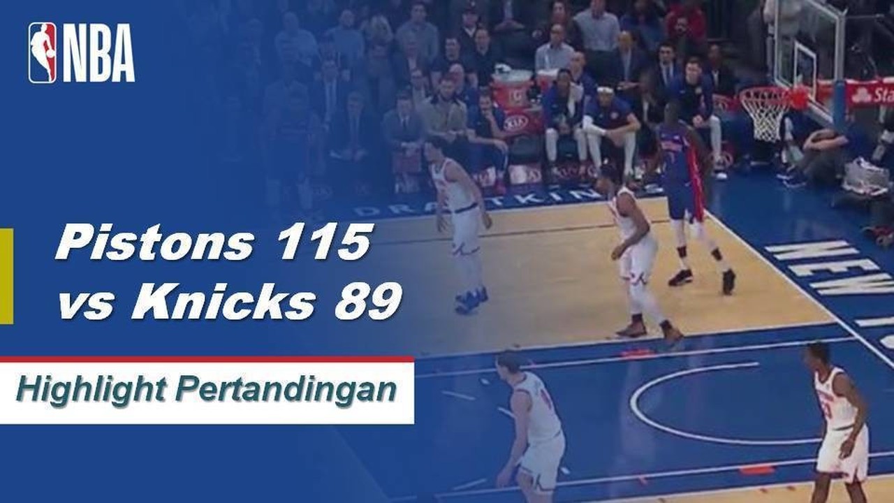 Streaming NBA I Cuplikan Pertandingan : Pistons 115 vs ...