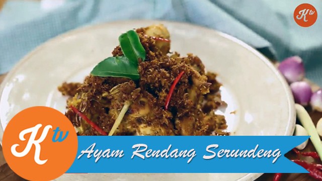 Resep Ayam Rendang Serundeng Rendang Chicken Serundeng Recipe Video Hijab Chef