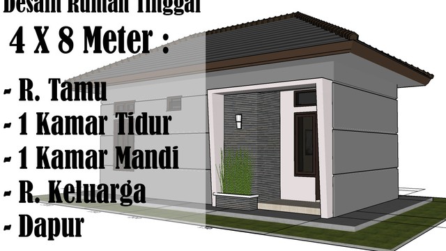 Desain Rumah Tinggal Minimalis 4 X 8 Meter Vidio Com