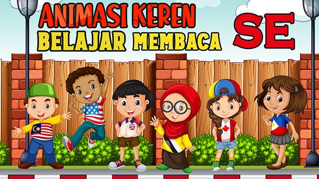 CARA BELAJAR MEMBACA DUA SUKU KATA  HURUF SE UNTUK ANAK  TK 