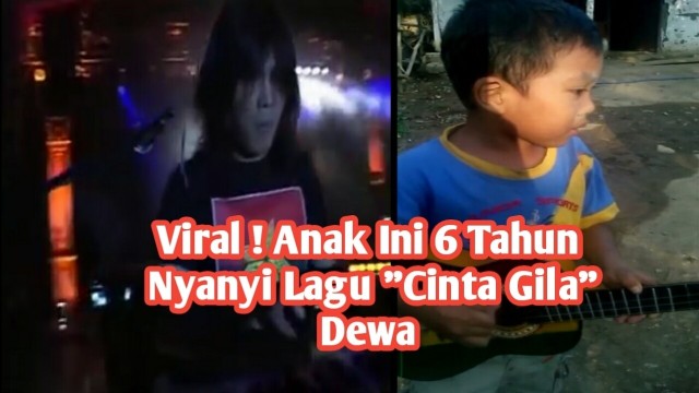 Streaming Anak Kecil 6 Tahun Ini Menyanyi Lagu Cinta Gila Dewa Vidio Com Klik tombol download untuk memulai download dan mengetahui detil lagu favorit yang anda cari. anak kecil 6 tahun ini menyanyi lagu cinta gila dewa