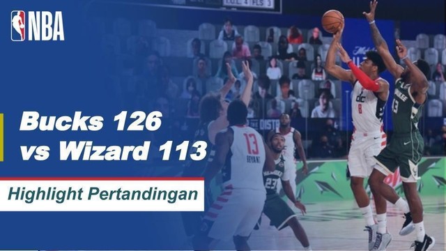 Streaming Match Highlight | Milwaukee Bucks 126 vs 113 Washington Wizards| NBA Regular Season ...