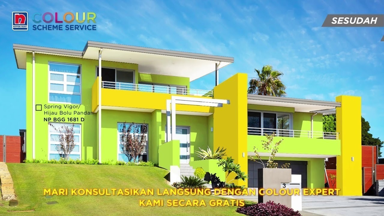 Streaming Kombinasi warna cat Hijau Bolu Pandan untuk Rumah Vidio com