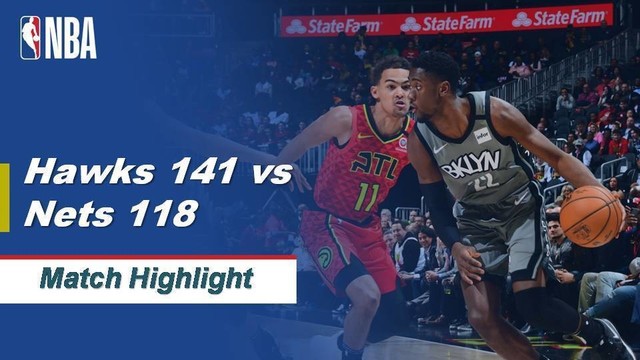 Match Highlight Atlanta Hawks 141 Vs 118 Brooklyn Nets Nba Regular Season 2019 20 Vidio Com