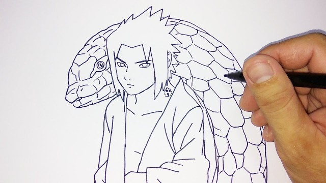Streaming cara menggambar sasuke dengan mudah/ how to draw ...