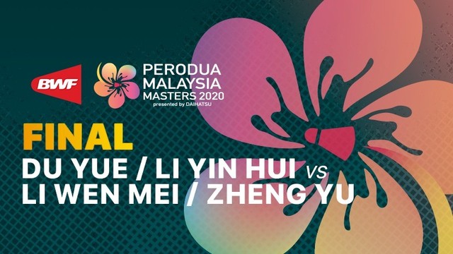 Full Match  Li Wen Mei / Zheng Yu (China) 2 vs 1 Du Yue 