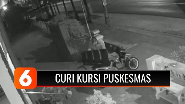 Streaming Terekam CCTV Pria Curi Kursi Tunggu Pasien  di 