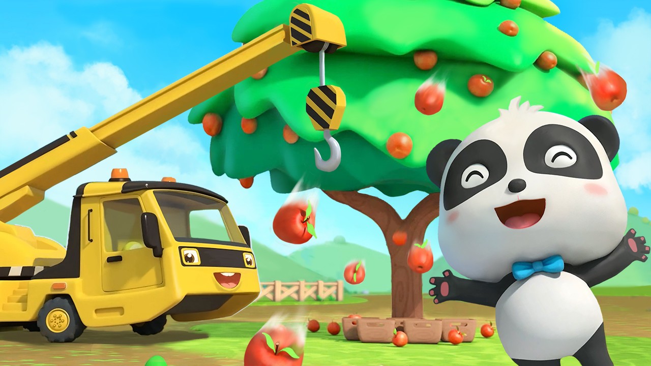 Streaming Baby Bus Seri Kendaraan Bayi Panda Menanam Pohon Apel Vidio