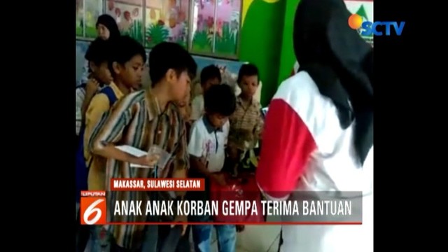 Anak-anak Korban Gempa Palu Terima Bantuan dari Lembaga ...