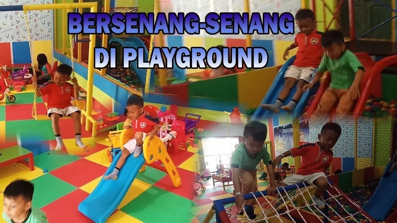 Gambar Kartun Anak Muslim Bermain Di Taman - Gambar Kartun