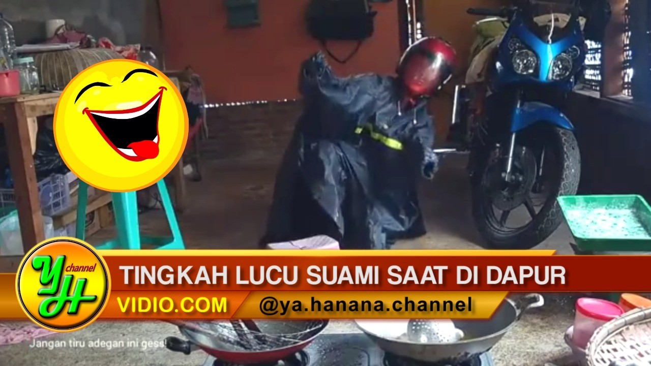 Tingkah Lucu Suami Menggoreng Di Dapur Bikin Ngakak Guling Guling