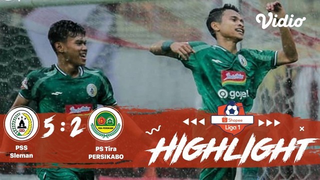 Full Highlight PSS  Sleman  5 vs 2 Tira Persikabo Shopee 