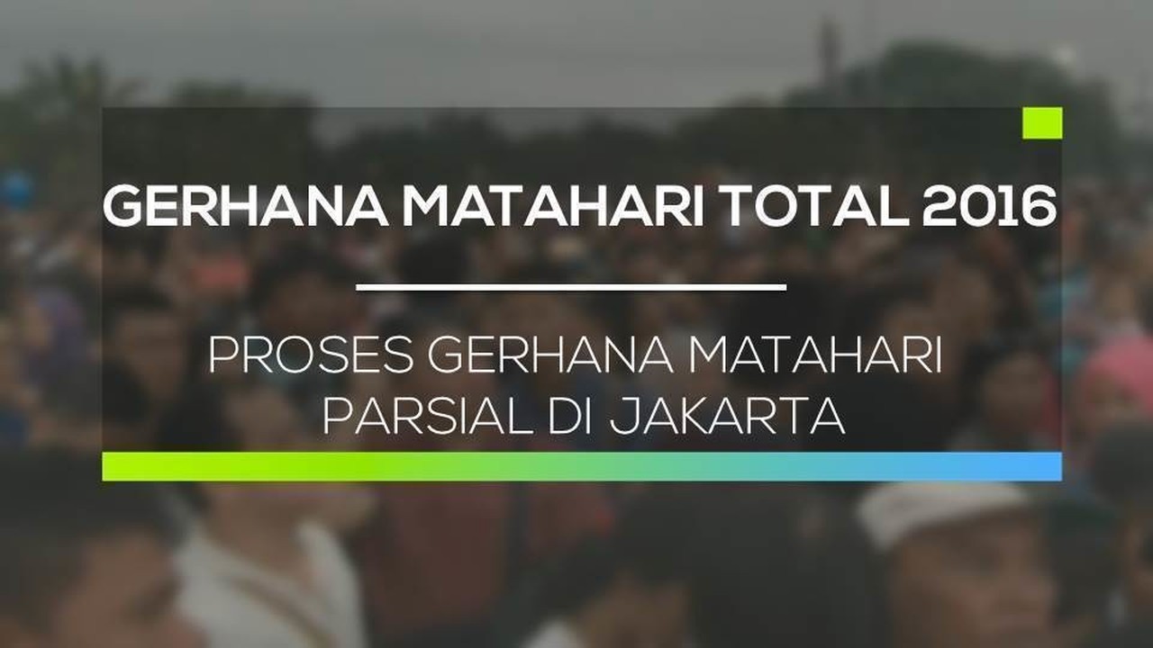Streaming Proses Gerhana Matahari Parsial di Jakarta ...