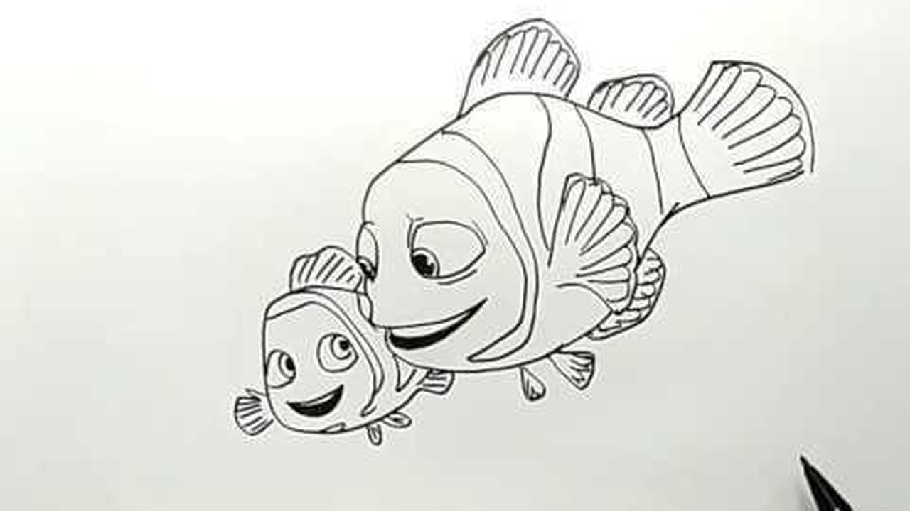 Streaming Cara Menggambar Ikan Kartun Finding Dory Dengan Mudah Vidio