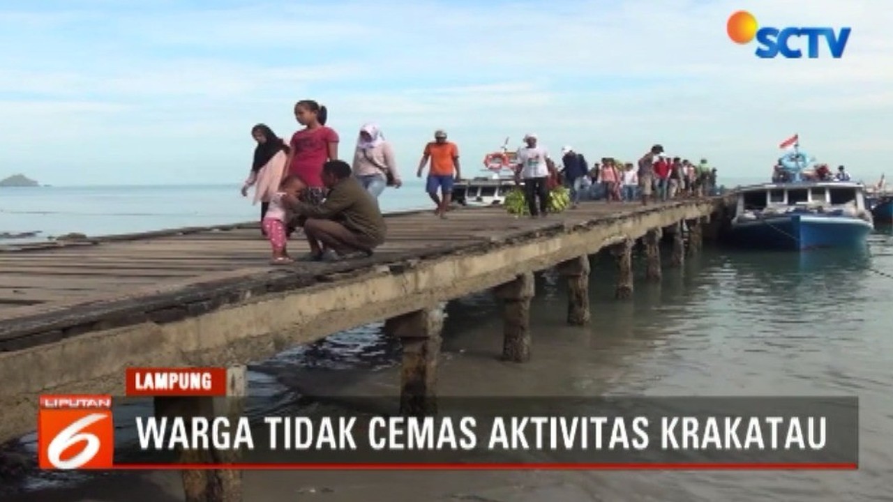 Streaming Warga Tak Cemas Aktivitas Gunung Anak Krakatau ...