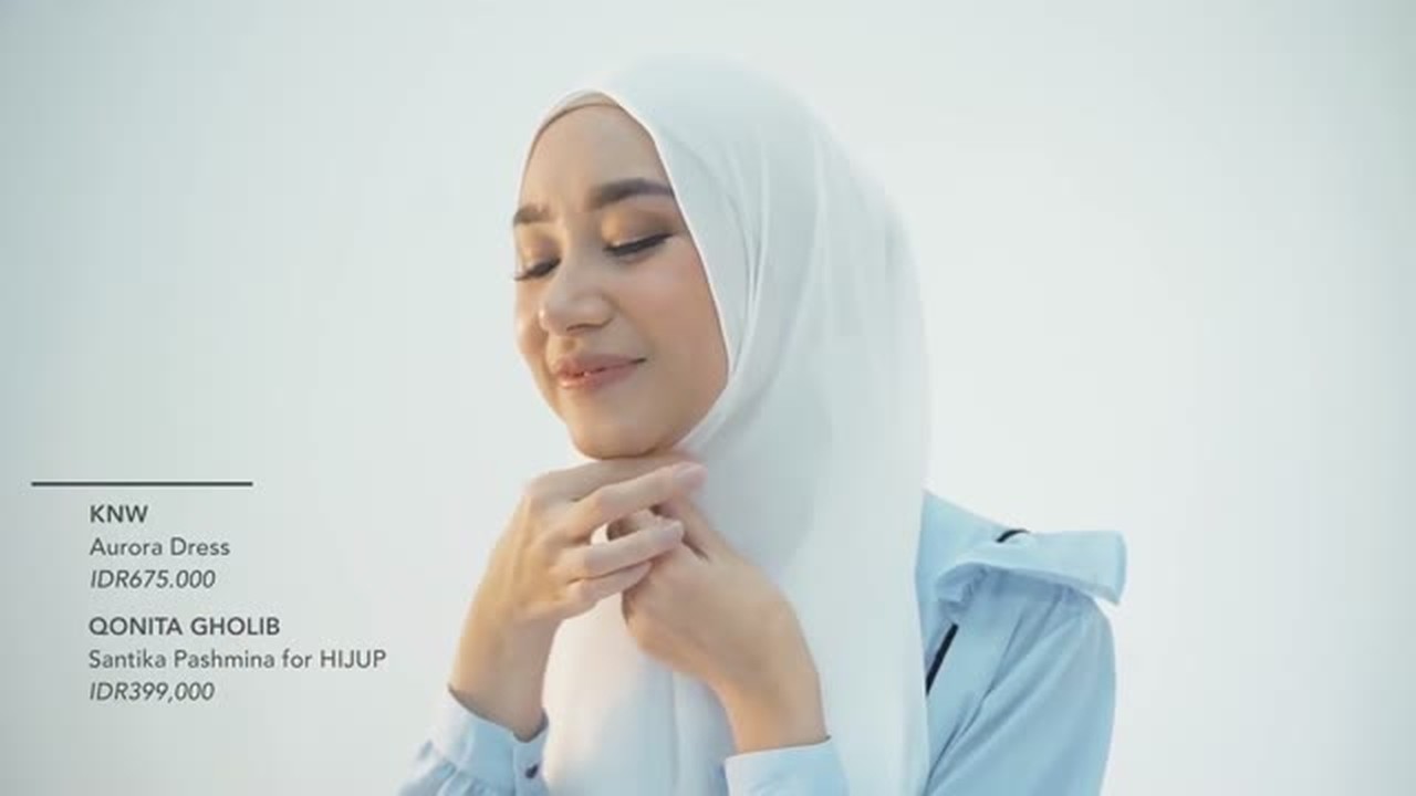 Streaming Tutorial Hijab Pashmina Bordir untuk Lebaran ...