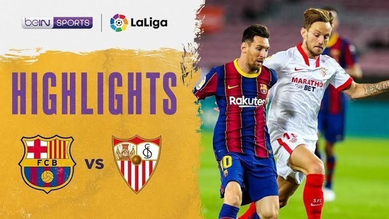 Streaming Match Highlight | Barcelona 1 vs 1 Sevilla | La ...
