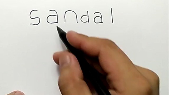 SERAM menggambar SANDAL  BOLONG  dari kata sandal  Vidio com