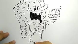 Cara Menggambar Spongebob How To Draw Spongebob