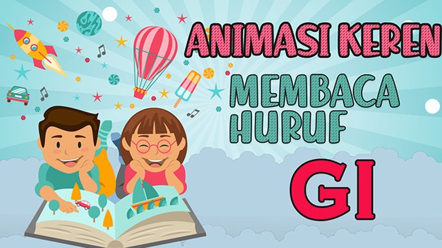 Cara Belajar Membaca Dua Suku Kata  GI Untuk Anak  Balita 