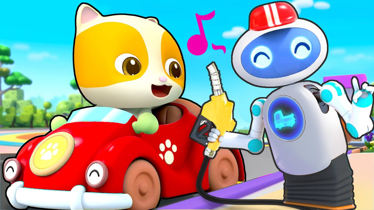 Streaming Baby Bus Seri Kendaraan Robot Pompa bensin Vidio
