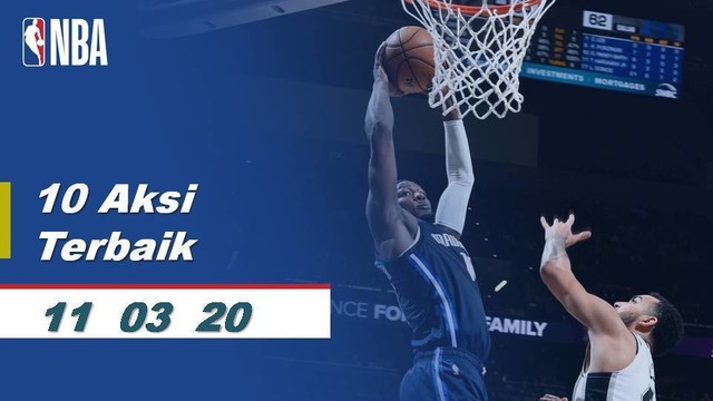 Top 10 Aksi Terbaik 11 Maret 2020 NBA Regular Season 