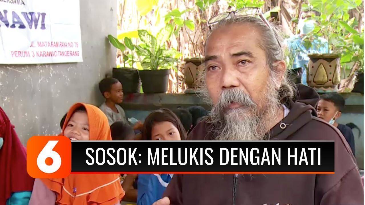 Sosok Seniman Ini Ajari Anak  Anak  di Pelosok untuk  
