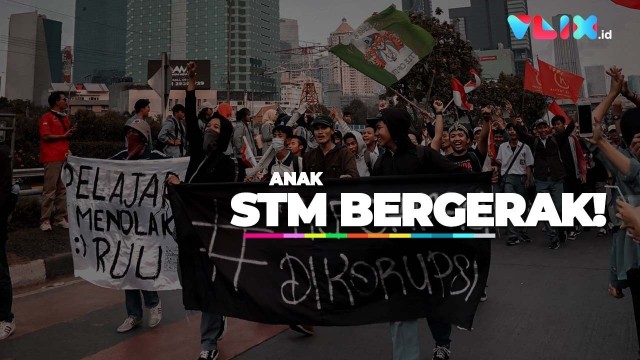 Gawat Anak  STM  Ikut Demo Menolak RUU Kontroversial 
