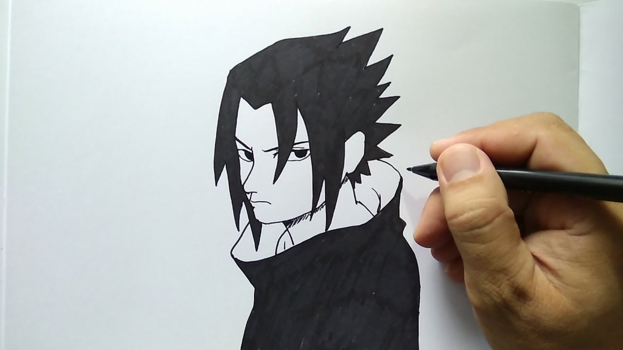 Cara Menggambar Sasuke Remaja Naruto Dengan Mudah Vidiocom
